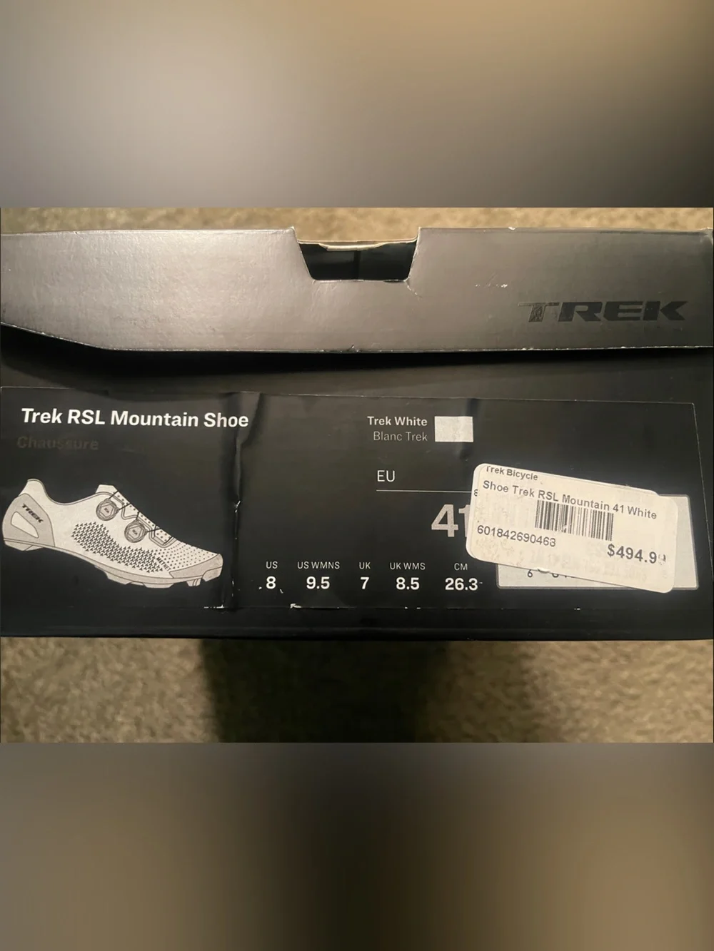 NIB Trek RSL MTB Shoes Black Size 41 EU 8 US  M 9.5 US Women